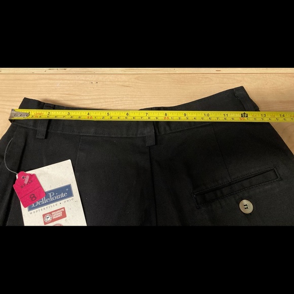 BellePointe Black Pleated Front Clemson University Shorts Women’s Size 8 - Picture 8 of 8